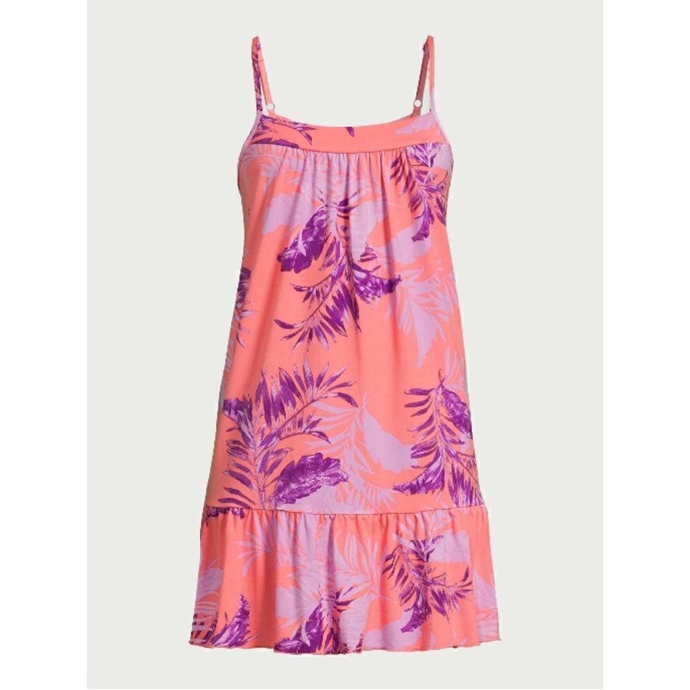 Women's Ruffle Hem Sleeveless Knit Chemise Lounge Pajama 2-Pack Size 2X - Picture 3 of 13